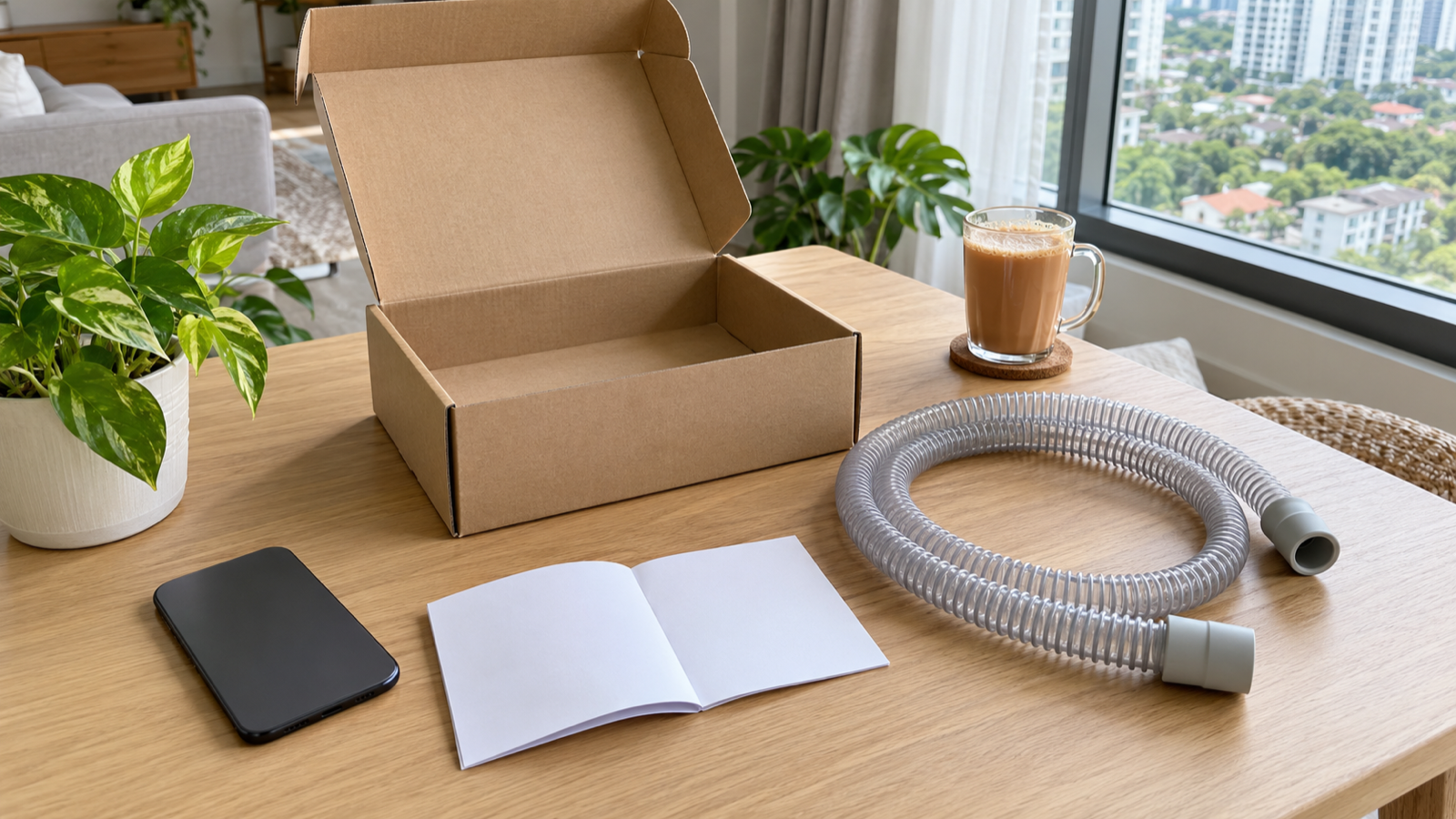 Order desk confirming CPAP instalment plan details