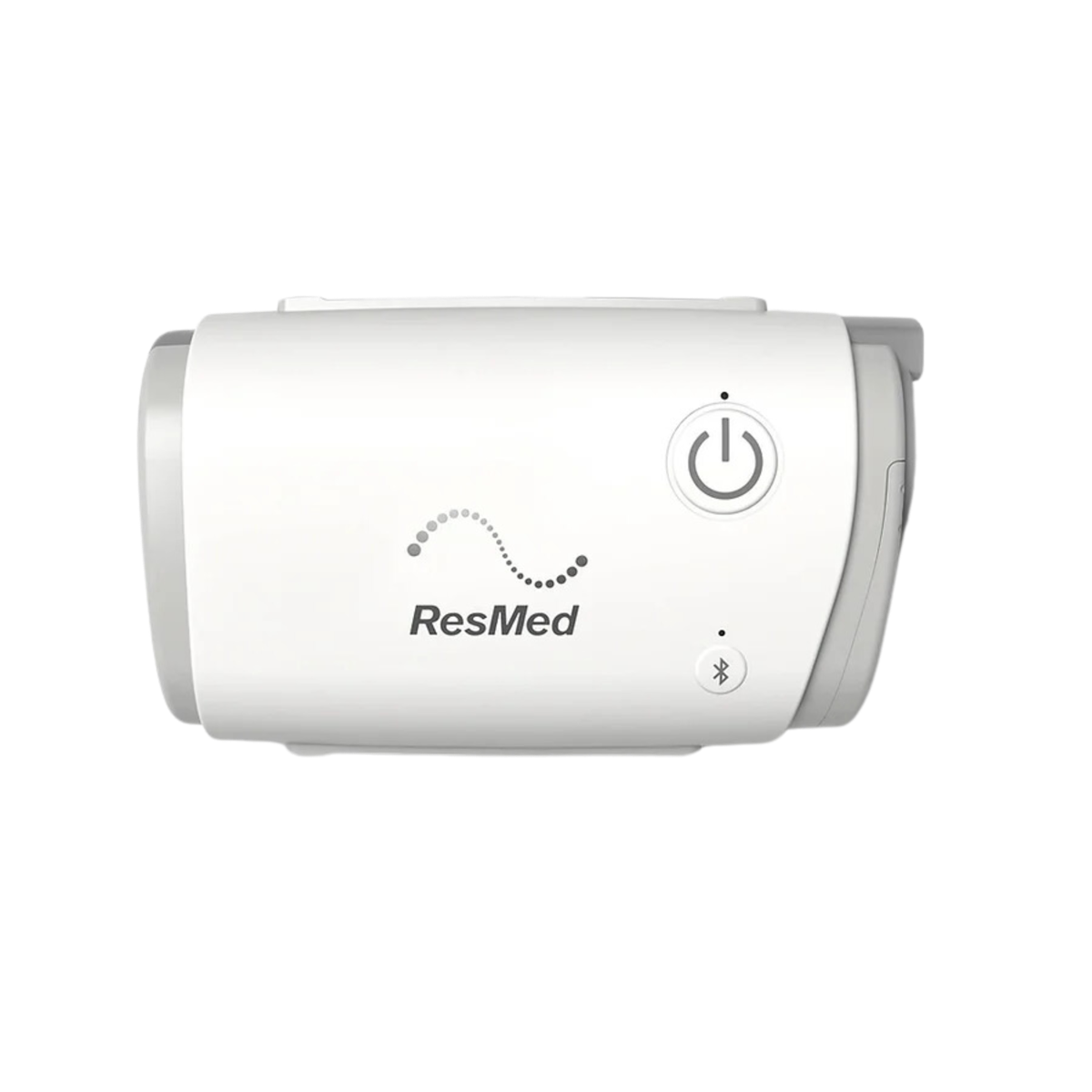 ResMed AirMini ResMed CPAP machine, product photo on a white background